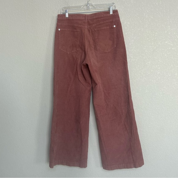 Pilcro Anthropologie The Gwen Corduroy Wide Leg Pants Women’s 30 Terracotta - Picture 5 of 14